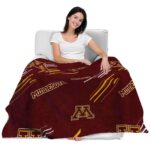minnesota golden gophers fan spirit maroon blanket latest model