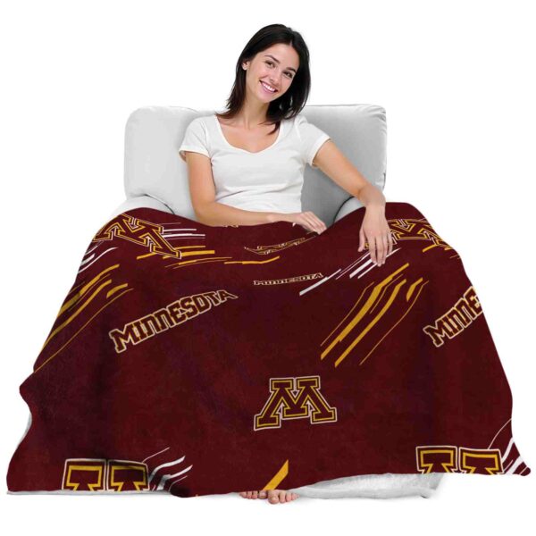 minnesota golden gophers fan spirit maroon blanket latest model