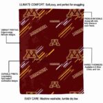 minnesota golden gophers fan spirit maroon blanket new arrival