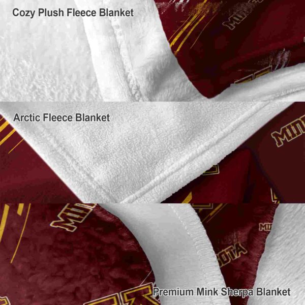 minnesota golden gophers fan spirit maroon blanket premium grade