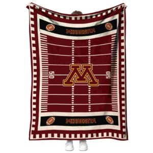minnesota golden gophers football field maroon blanket best selling