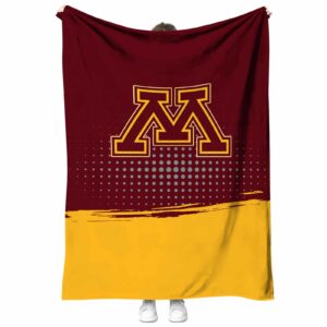 minnesota golden gophers gradient dots maroon blanket best selling