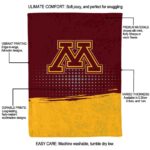 minnesota golden gophers gradient dots maroon blanket new arrival