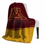 minnesota golden gophers gradient dots maroon blanket top rated