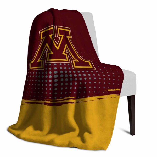 minnesota golden gophers gradient dots maroon blanket top rated