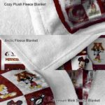 minnesota golden gophers mickey minnie maroon white blanket best selling