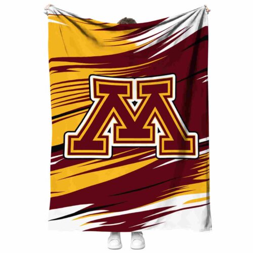 minnesota golden gophers paint streaks maroon white blanket best selling