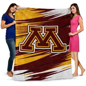 minnesota golden gophers paint streaks maroon white blanket fashion forward