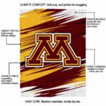 minnesota golden gophers paint streaks maroon white blanket new arrival