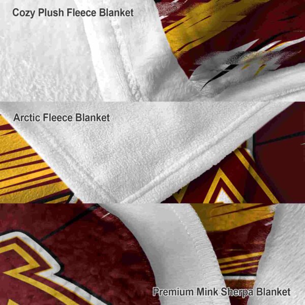 minnesota golden gophers paint streaks maroon white blanket premium grade