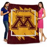 minnesota golden gophers splatter effect maroon blanket fashion forward