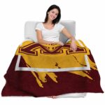 minnesota golden gophers splatter effect maroon blanket latest model