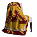 minnesota golden gophers splatter effect maroon blanket top rated
