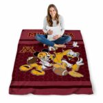 minnesota golden gophers three musketeers maroon blanket best selling