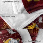 minnesota golden gophers three musketeers maroon blanket best selling