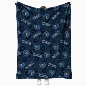 minnesota timberwolves diehard fans midnight blue blanket best selling