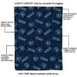 minnesota timberwolves diehard fans midnight blue blanket best selling