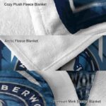 minnesota timberwolves splatter effect midnight blue blanket best selling