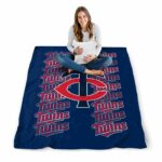 minnesota twins fan pride navy blanket high quality