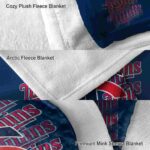 minnesota twins fan pride navy blanket premium grade
