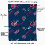 minnesota twins fan spirit navy blanket best selling