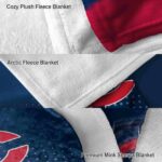 minnesota twins gradient dots navy blanket best selling