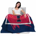 minnesota twins splatter effect navy blanket best selling