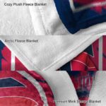 minnesota twins splatter effect navy blanket best selling