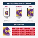 minnesota vikings diagonal stripes purple blanket best selling