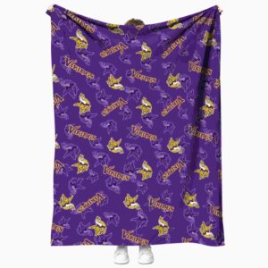 minnesota vikings diehard fans purple blanket best selling