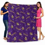 minnesota vikings diehard fans purple blanket fashion forward