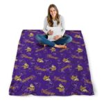minnesota vikings diehard fans purple blanket high quality