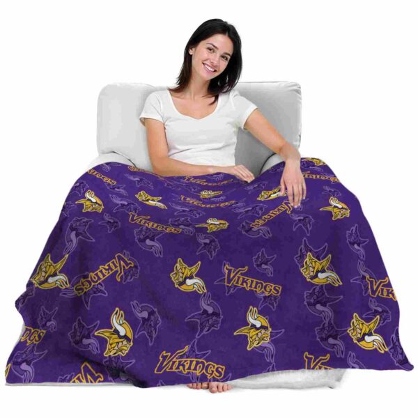 minnesota vikings diehard fans purple blanket latest model