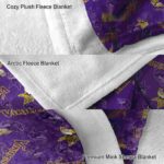 minnesota vikings diehard fans purple blanket premium grade