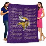 minnesota vikings fan pride purple blanket fashion forward