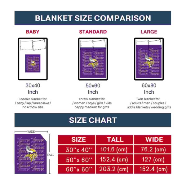 minnesota vikings fan pride purple blanket trendy