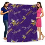 minnesota vikings fan spirit purple blanket fashion forward
