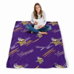 minnesota vikings fan spirit purple blanket high quality