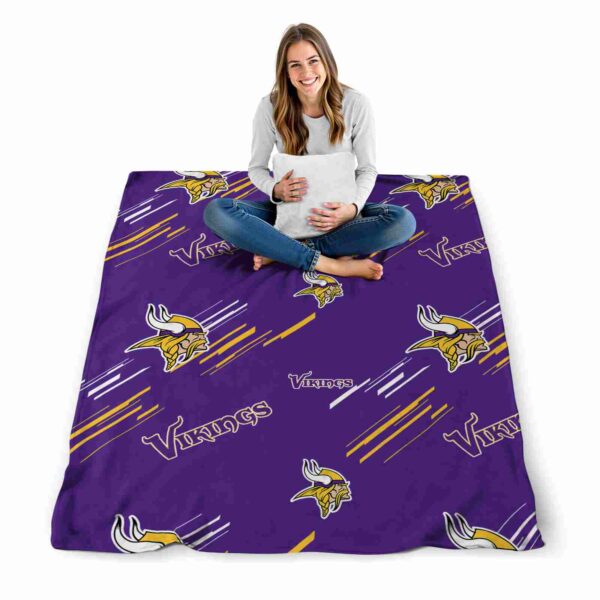 minnesota vikings fan spirit purple blanket high quality