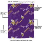 minnesota vikings fan spirit purple blanket new arrival