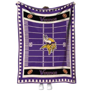 minnesota vikings football field purple blanket best selling