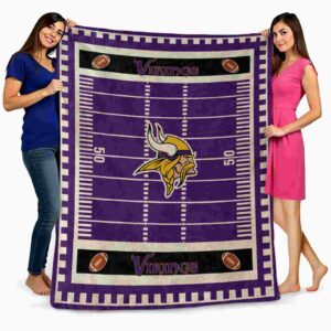 minnesota vikings football field purple blanket fashion forward