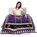 minnesota vikings football field purple blanket latest model