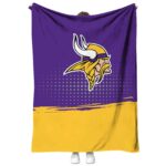 minnesota vikings gradient dots purple blanket best selling