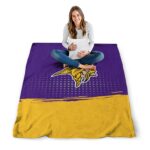 minnesota vikings gradient dots purple blanket best selling