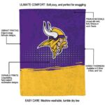 minnesota vikings gradient dots purple blanket best selling