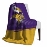 minnesota vikings gradient dots purple blanket best selling