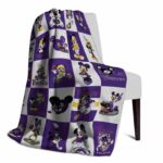minnesota vikings mickey minnie purple white blanket best selling