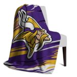 minnesota vikings paint streaks purple white blanket top rated