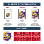 minnesota vikings paint streaks purple white blanket trendy